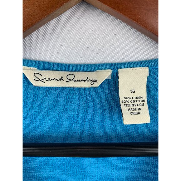 French Laundry Blue Sleeveless Knit Top S - Picture 4 of 4